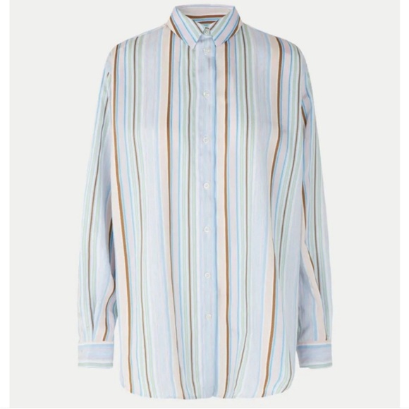 Samsoe Samsoe Alfreda Striped Shirt - Picture 4 of 11